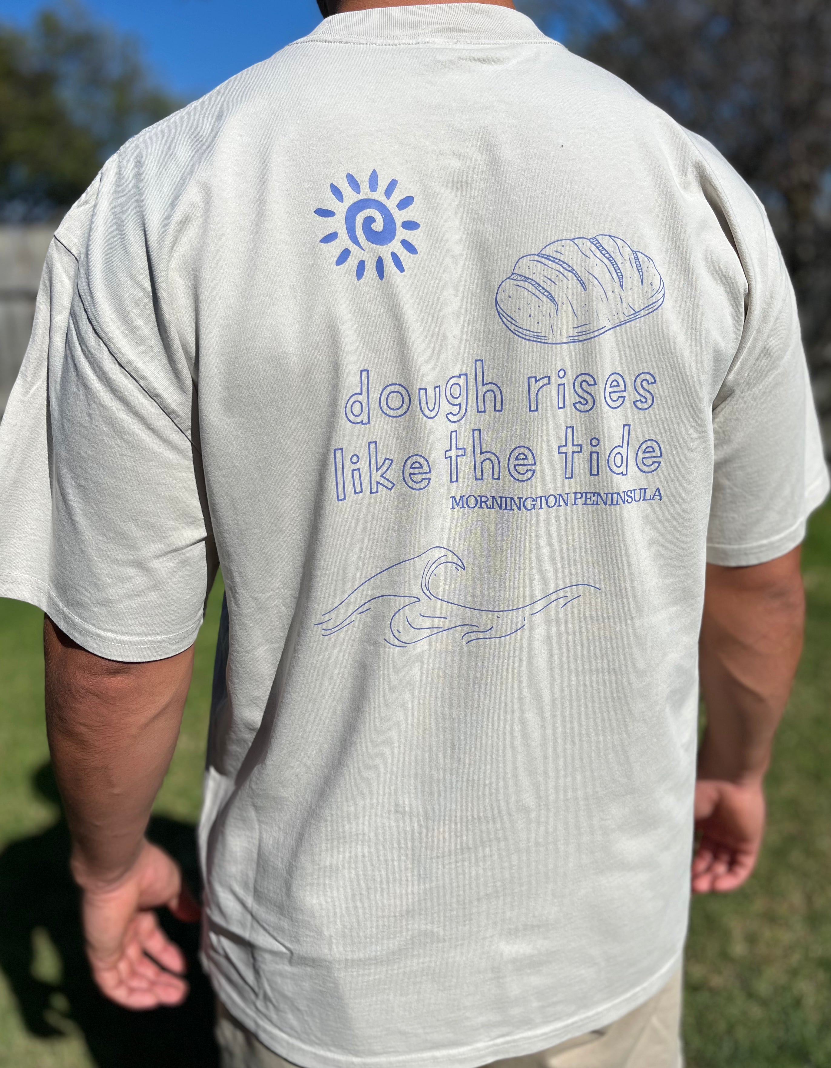 Rising Tide Tee - Beige + Blue